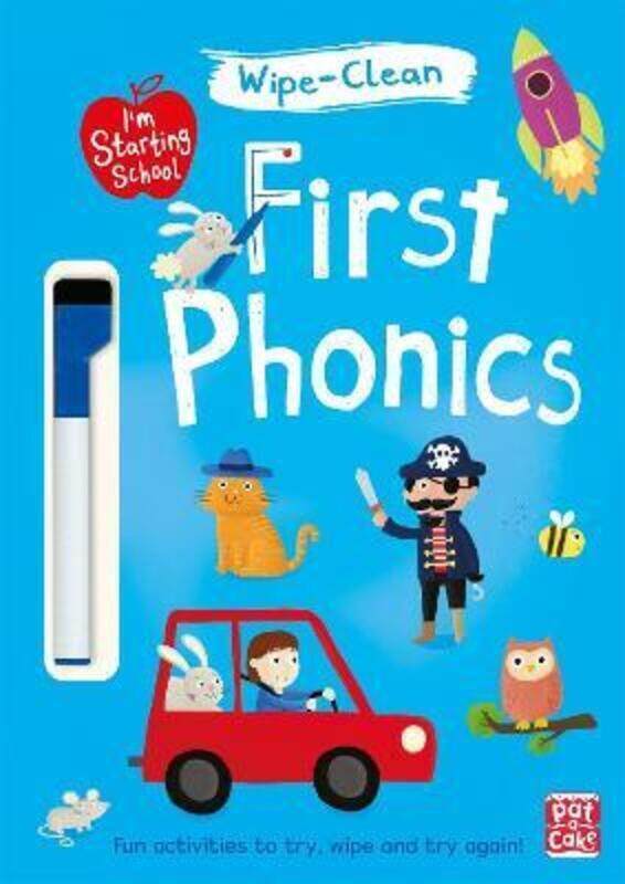 First Phonics: Wipe-clean book with pen (I'm Starting School).paperback,By :Pat-a-Cake
First Phonics: Wipe-clean book with pen (I'm Starting School).paperback,By :Pat-a-Cake