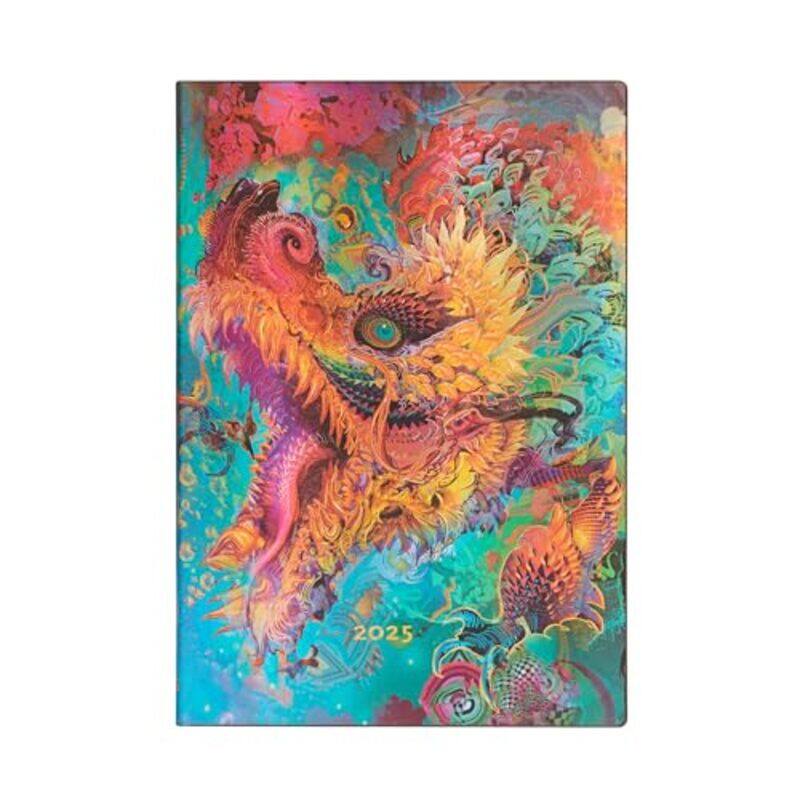 Humming Dragon (Android Jones Collection) Midi 12-month Horizontal Softcover Flexi Dayplanner 2025 (Elastic Band Closure) by Paperblanks -Paperback
Humming Dragon (Android Jones Collection) Midi 12-month Horizontal Softcover Flexi Dayplanner 2025 (Elastic Band Closure) by Paperblanks -Paperback