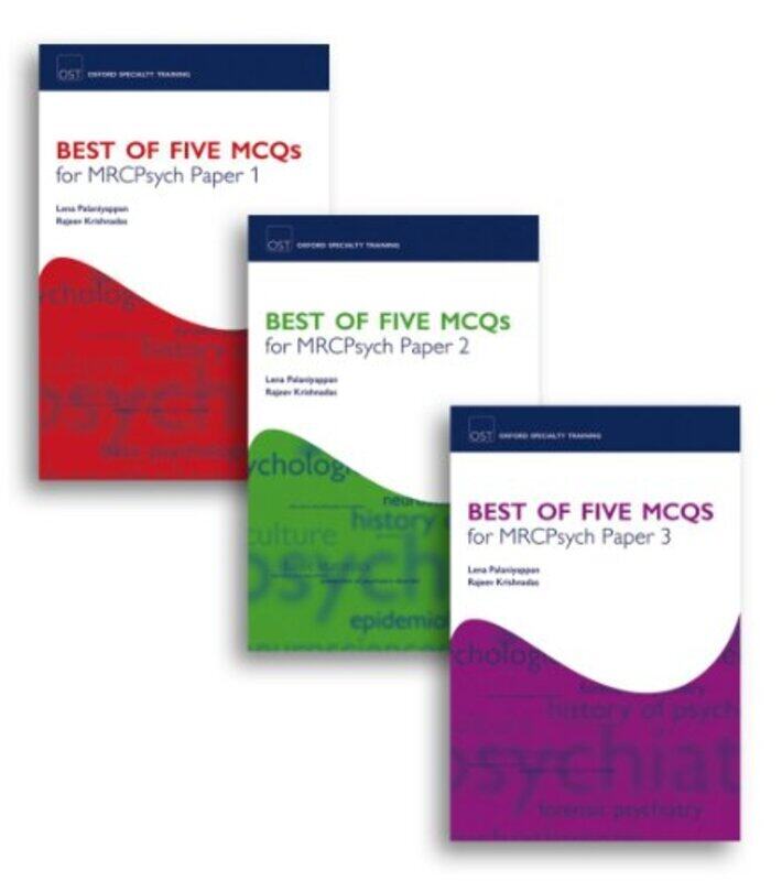 Best Of Five Mcqs For Mrcpsych Papers 1 2 And 3 Pack by Palaniyappan, Lena (Academic Clinical Fellow, Institute of Neurosciences, Newcastle University
Best Of Five Mcqs For Mrcpsych Papers 1 2 And 3 Pack by Palaniyappan, Lena (Academic Clinical Fellow, Institute of Neurosciences, Newcastle University