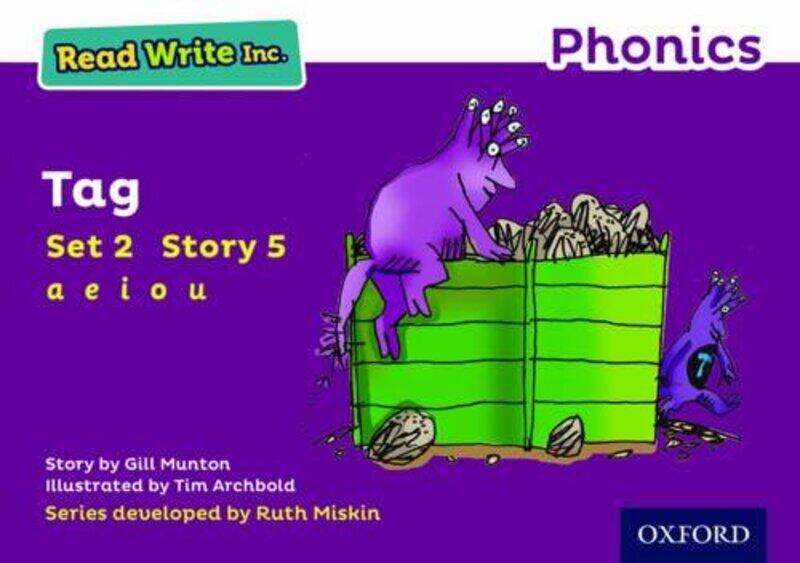 Read Write Inc. Phonics: Purple Set 2 Storybook 5 Tag,Paperback,by:Munton, Gill - Archbold, Tim - Miskin, Ruth
Read Write Inc. Phonics: Purple Set 2 Storybook 5 Tag,Paperback,by:Munton, Gill - Archbold, Tim - Miskin, Ruth