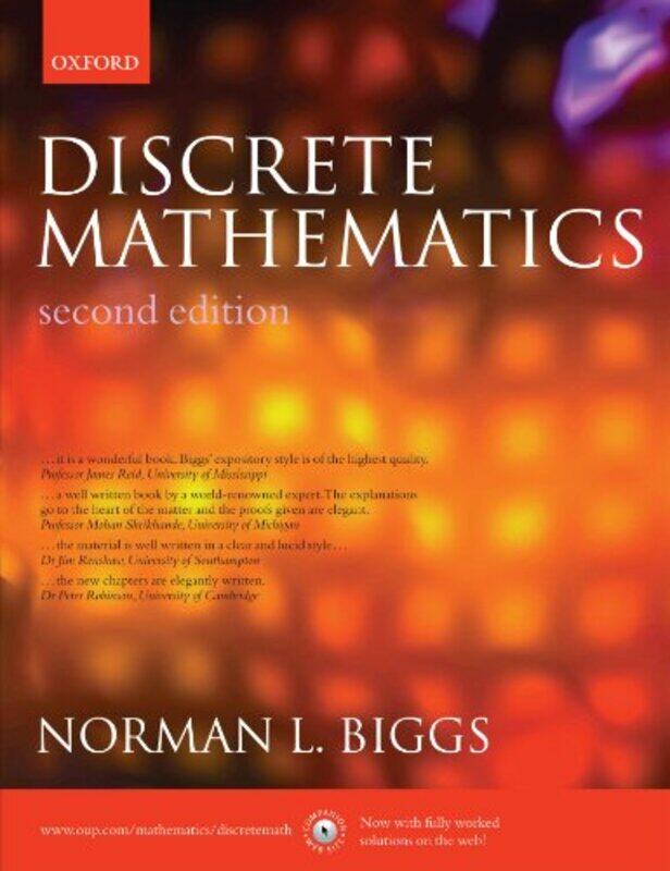 Discrete Mathematics by Norman L , Professor of Mathematics, London School of Economics, University of London Biggs-Paperback
Discrete Mathematics by Norman L , Professor of Mathematics, London School of Economics, University of London Biggs-Paperback