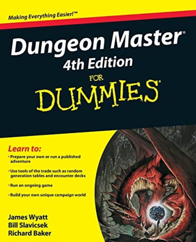 Dungeon Master For Dummies by James WyattBill SlavicsekRichard Baker-Paperback
Dungeon Master For Dummies by James WyattBill SlavicsekRichard Baker-Paperback