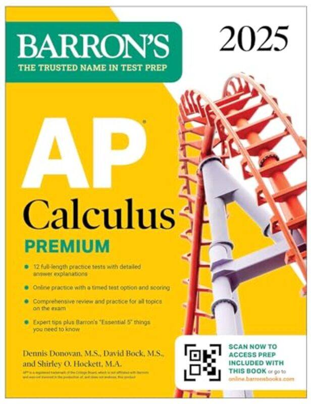 Ap Calculus Premium 2025 12 Practice Tests + Comprehensive Review + Online Practice By David Bock - Paperback
Ap Calculus Premium 2025 12 Practice Tests + Comprehensive Review + Online Practice By David Bock - Paperback
