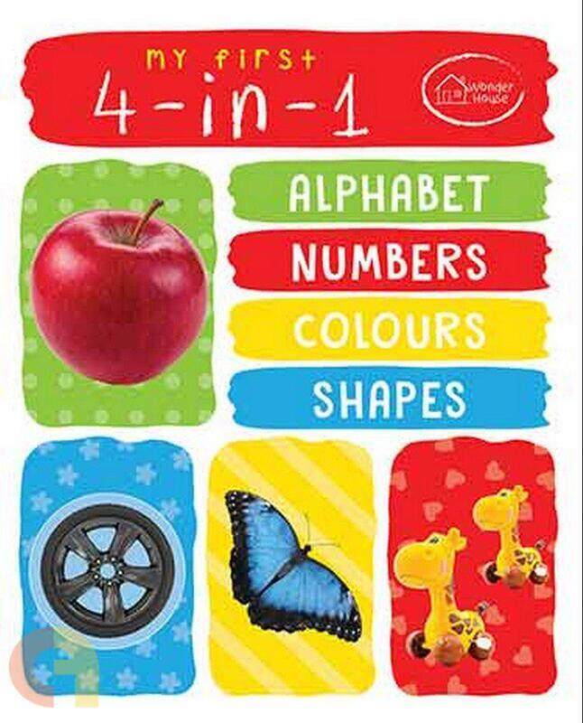 My First 4 In 1 Alphabet Numbers Colours Shapes: Padded Board Books, Board Book, By: Wonder House Books
My First 4 In 1 Alphabet Numbers Colours Shapes: Padded Board Books, Board Book, By: Wonder House Books