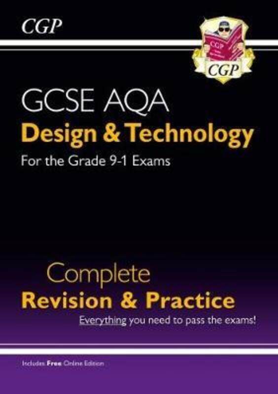 Grade 9-1 Design & Technology AQA Complete Revision & Practice (with Online Edition),Paperback,ByCGP Books - CGP Books
Grade 9-1 Design & Technology AQA Complete Revision & Practice (with Online Edition),Paperback,ByCGP Books - CGP Books