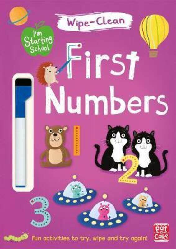 First Numbers: Wipe-clean book with pen (I'm Starting School).paperback,By :Pat-a-Cake
First Numbers: Wipe-clean book with pen (I'm Starting School).paperback,By :Pat-a-Cake