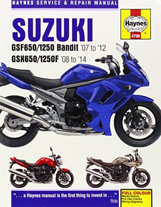 Suzuki GSF6501250 Bandit & GSX6501250F 0714 Haynes Repair Manual by Margaret Peot-Paperback
Suzuki GSF6501250 Bandit & GSX6501250F 0714 Haynes Repair Manual by Margaret Peot-Paperback