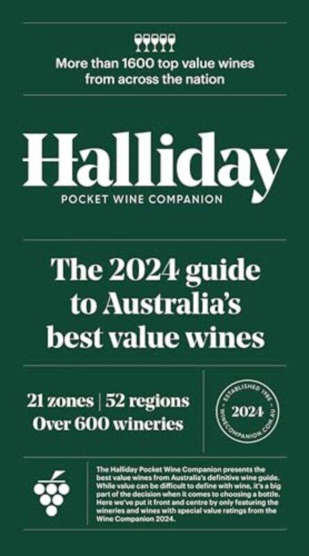 Halliday Pocket Wine Companion 2024 by James HallidayCampbell Mattinson-Hardcover
Halliday Pocket Wine Companion 2024 by James HallidayCampbell Mattinson-Hardcover