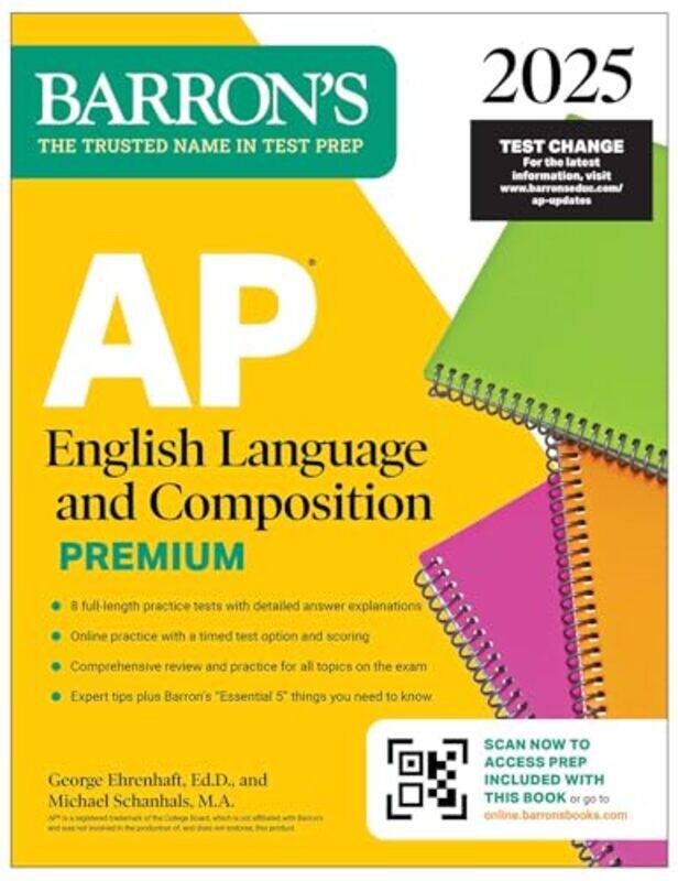 Ap Englishanguage And Composition Premium 2025 8 Practice Tests + Comprehensive Review + Online P By George Ehrenhaft - Paperback
Ap Englishanguage And Composition Premium 2025 8 Practice Tests + Comprehensive Review + Online P By George Ehrenhaft - Paperback