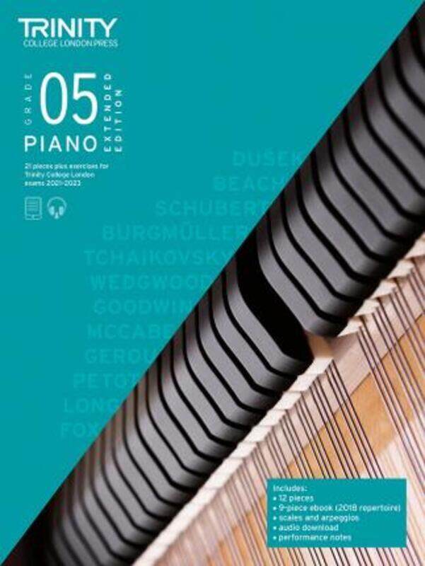Trinity College London Piano Exam Pieces Plus Exercises 2021-2023: Grade 5 - Extended Edition.paperback,By :College London Trinity
Trinity College London Piano Exam Pieces Plus Exercises 2021-2023: Grade 5 - Extended Edition.paperback,By :College London Trinity