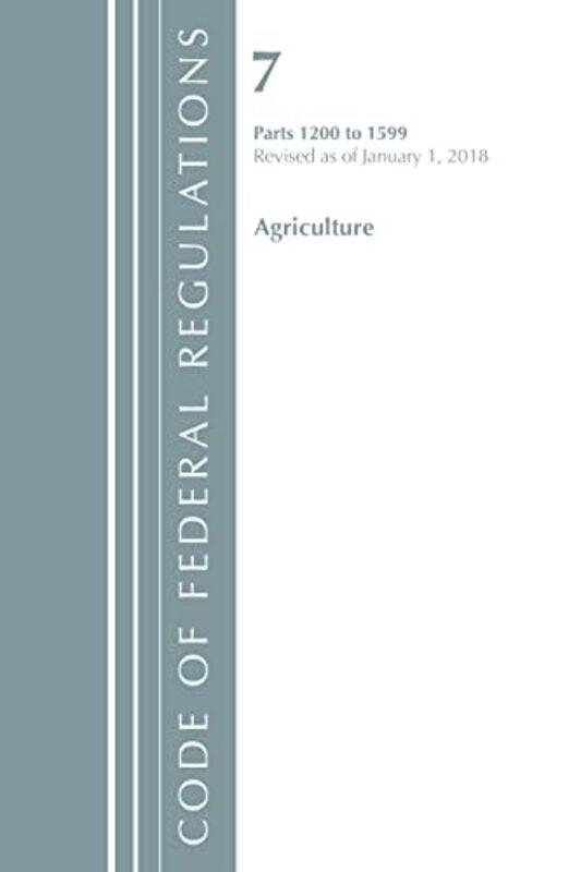 Code of Federal Regulations Title 07 Agriculture 12001599 Revised as of January 1 2018 by Office Of The Federal Register US-Paperback
Code of Federal Regulations Title 07 Agriculture 12001599 Revised as of January 1 2018 by Office Of The Federal Register US-Paperback