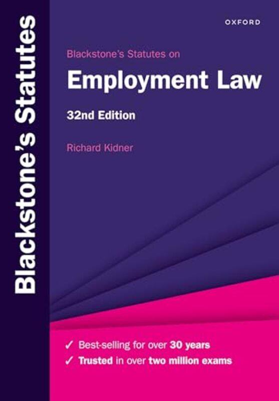 Blackstones Statutes on Employment Law by Richard Emeritus Professor of Law, Aberystwyth University, Emeritus Professor of Law, Aberystwyth University
Blackstones Statutes on Employment Law by Richard Emeritus Professor of Law, Aberystwyth University, Emeritus Professor of Law, Aberystwyth University