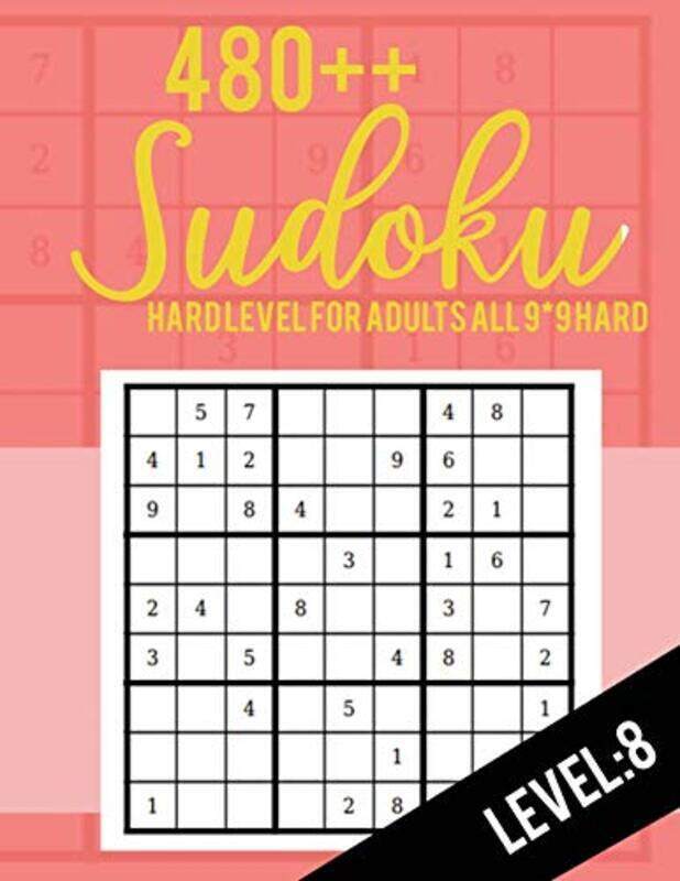 Sudoku: Hard Level for Adults All 9*9 Hard 480++ Sudoku level: 8 - Sudoku Puzzle Books - Sudoku Puzz,Paperback,By:Rs Sudoku Puzzle
Sudoku: Hard Level for Adults All 9*9 Hard 480++ Sudoku level: 8 - Sudoku Puzzle Books - Sudoku Puzz,Paperback,By:Rs Sudoku Puzzle