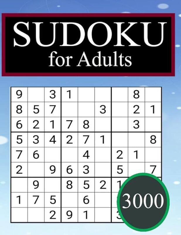 3000 Sudoku For Adults 3000 Sudoku Easy To Hard Sudoku Puzzles With Solutions Paperback Game Suduko by Books, Puzzlebook..Paperback
3000 Sudoku For Adults 3000 Sudoku Easy To Hard Sudoku Puzzles With Solutions Paperback Game Suduko by Books, Puzzlebook..Paperback