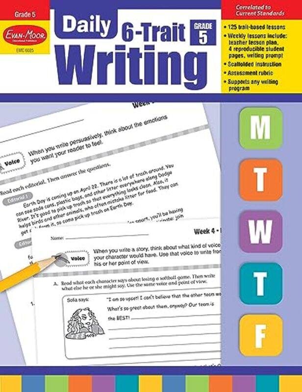 Daily 6Trait Writing Grade 5 by Evan-Moor Educational Publishers Paperback
Daily 6Trait Writing Grade 5 by Evan-Moor Educational Publishers Paperback