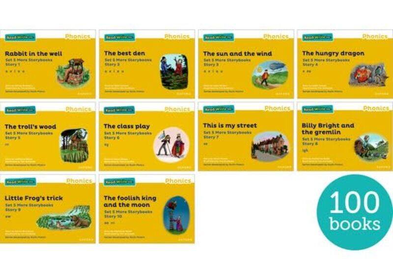 Read Write Inc Phonics Yellow Set 5 More Storybooks Pack of 100 by Wendy Williams-Paperback
Read Write Inc Phonics Yellow Set 5 More Storybooks Pack of 100 by Wendy Williams-Paperback