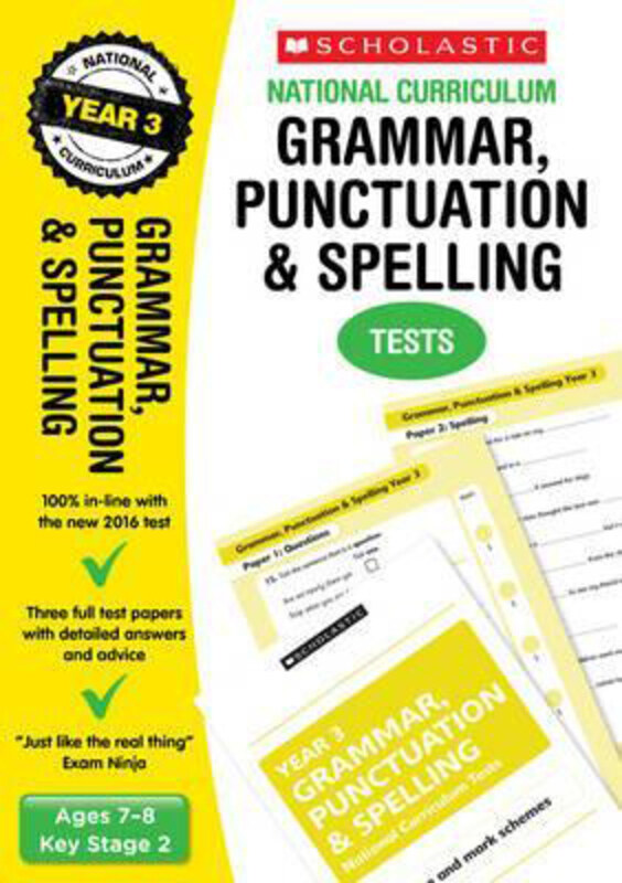 Grammar, Punctuation and Spelling Test - Year 3, Paperback Book, By: Catherine Casey
Grammar, Punctuation and Spelling Test - Year 3, Paperback Book, By: Catherine Casey