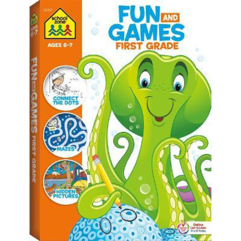 School Zone Fun and Games First Grade Activity Workbook, Paperback Book, By: School Zone
School Zone Fun and Games First Grade Activity Workbook, Paperback Book, By: School Zone