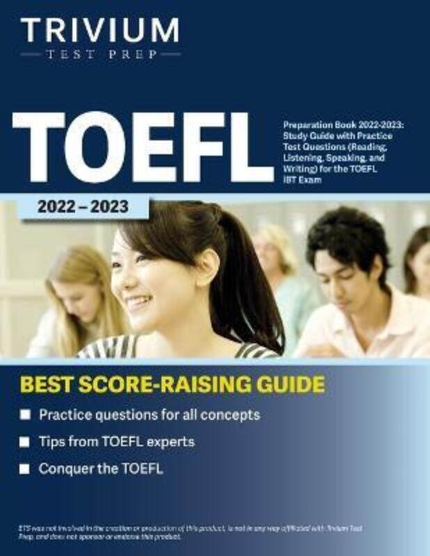 TOEFL Preparation Book 2022-2023: Study Guide with Practice Test Questions (Reading, Listening, Spea.paperback,By :Simon
TOEFL Preparation Book 2022-2023: Study Guide with Practice Test Questions (Reading, Listening, Spea.paperback,By :Simon