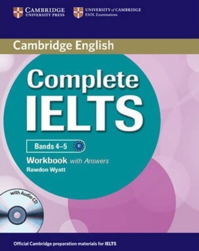 Complete IELTS Bands 4-5 Workbook with Answers with Audio CD.paperback,By :Wyatt, Rawdon
Complete IELTS Bands 4-5 Workbook with Answers with Audio CD.paperback,By :Wyatt, Rawdon