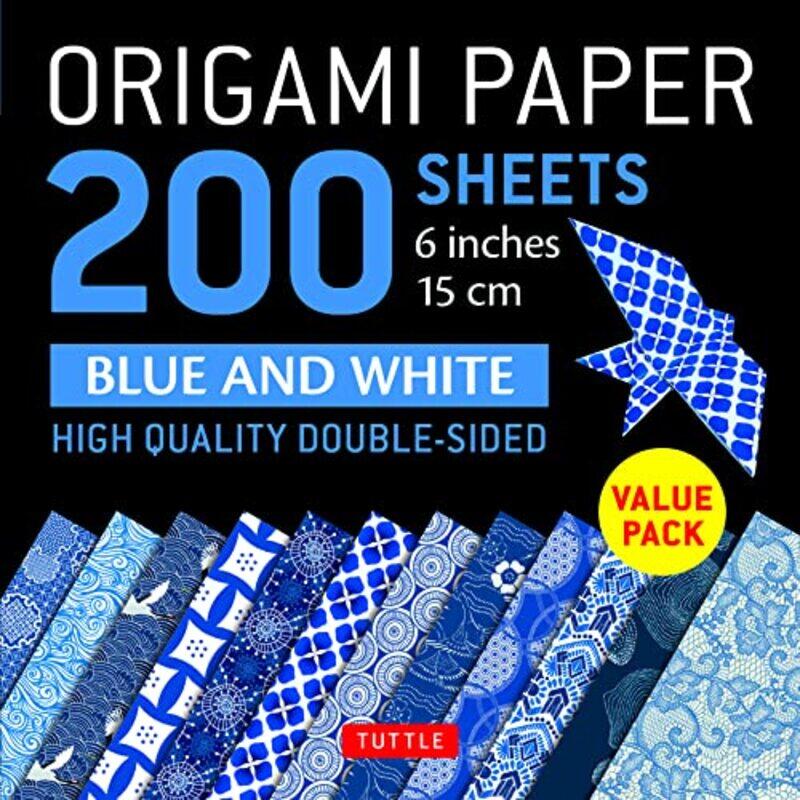 Origami Paper 200 sheets Blue and White Patterns 6" 15 cm: HighQuality Double Sided Origami Sheet Paperback by Tuttle Publishing
Origami Paper 200 sheets Blue and White Patterns 6" 15 cm: HighQuality Double Sided Origami Sheet Paperback by Tuttle Publishing