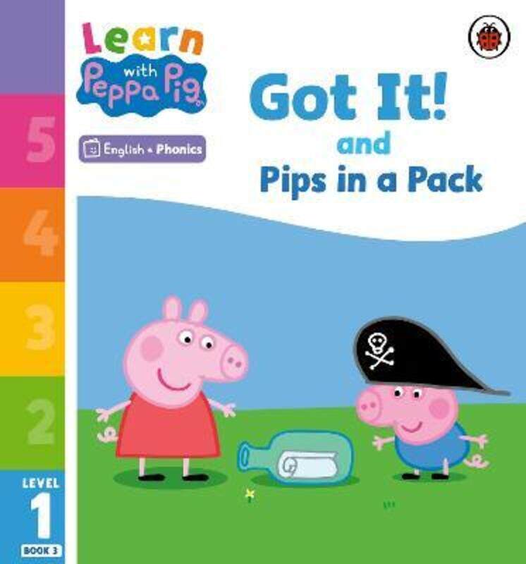 Learn with Peppa Phonics Level 1 Book 3 - Got It! and Pips in a Pack (Phonics Reader)
Learn with Peppa Phonics Level 1 Book 3 - Got It! and Pips in a Pack (Phonics Reader)
