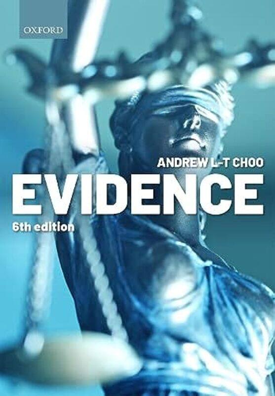 Evidence by Andrew L-T Professor of Law, City, University of London Choo-Paperback
Evidence by Andrew L-T Professor of Law, City, University of London Choo-Paperback