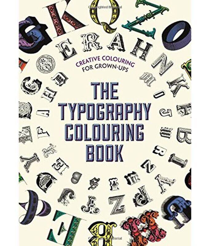The Typography Colouring Book (Creative Colouring for Grown-Ups), Paperback Book, By: Various
The Typography Colouring Book (Creative Colouring for Grown-Ups), Paperback Book, By: Various