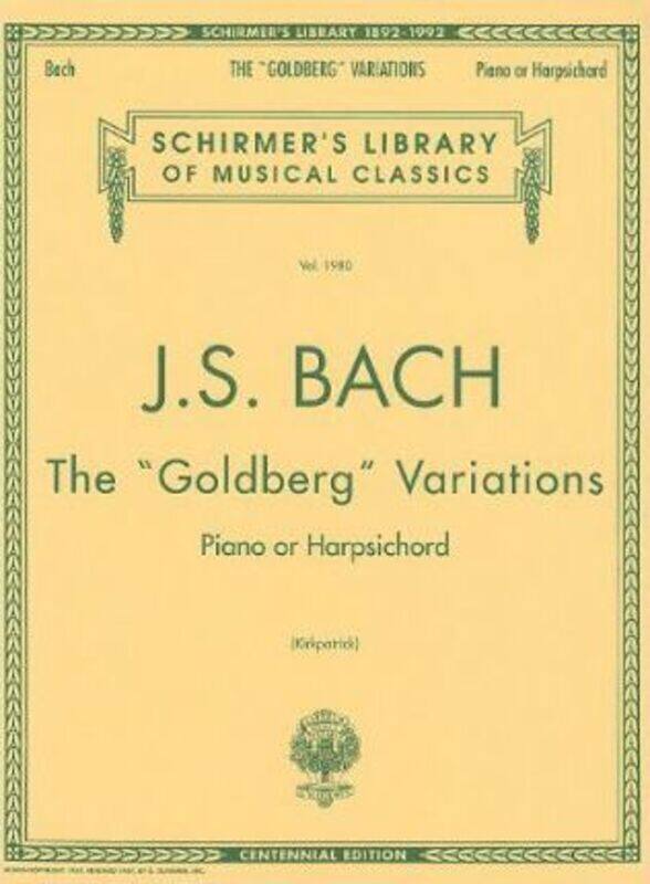 The Goldberg Variations: Centennial Edition.paperback,By :Bach, Johann Sebastian - Kirkpatrick, Ralph
The Goldberg Variations: Centennial Edition.paperback,By :Bach, Johann Sebastian - Kirkpatrick, Ralph