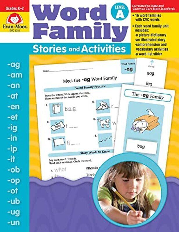 Word Family Stories & Activities Level A by Evan-Moor Educational Publishers Paperback
Word Family Stories & Activities Level A by Evan-Moor Educational Publishers Paperback