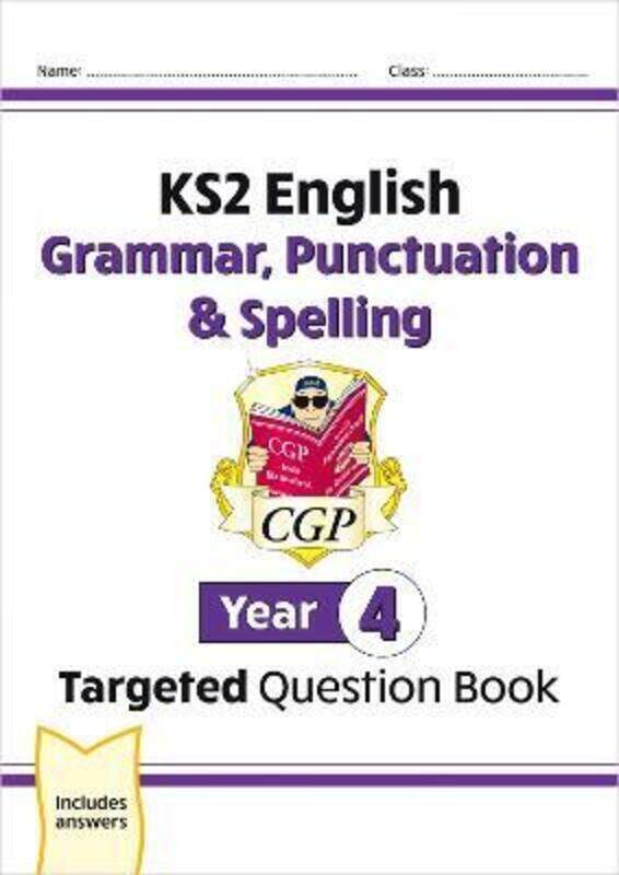 KS2 English Targeted Question Book: Grammar, Punctuation & Spelling - Year 4.paperback,By :CGP Books
KS2 English Targeted Question Book: Grammar, Punctuation & Spelling - Year 4.paperback,By :CGP Books