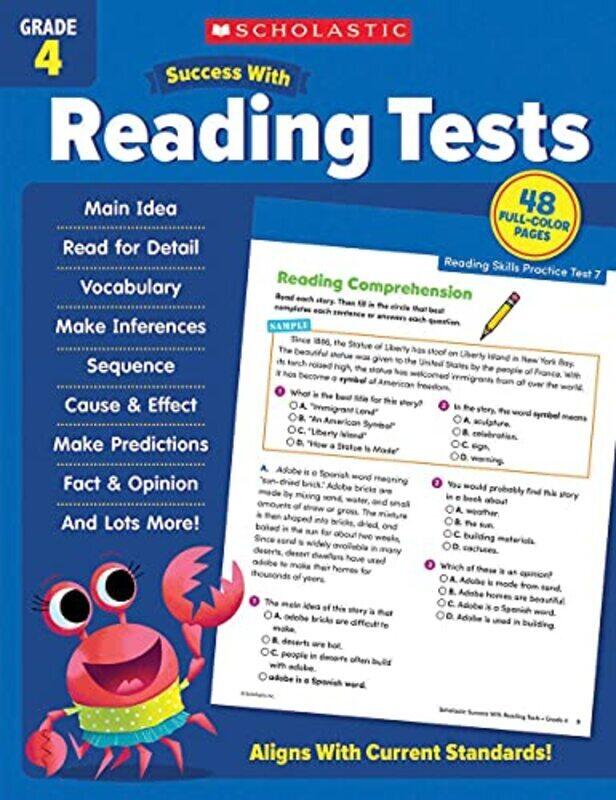 Scholastic Success With Reading Tests Grade 4 By Scholastic Teaching Resources Paperback
Scholastic Success With Reading Tests Grade 4 By Scholastic Teaching Resources Paperback