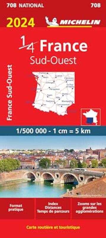 Southwestern France 2024 - Michelin National Map 708 by Michelin -Other Book Format
Southwestern France 2024 - Michelin National Map 708 by Michelin -Other Book Format