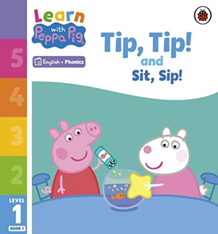 Learn with Peppa Phonics Level 1 Book 1 Tip Tip and Sit Sip Phonics Reader by Peppa Pig-Paperback
Learn with Peppa Phonics Level 1 Book 1 Tip Tip and Sit Sip Phonics Reader by Peppa Pig-Paperback