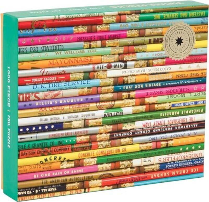 Phat Dog Vintage Pencils 1000 Piece Foil Stamped Puzzle By Galison - Phat Dog Vintage Paperback
Phat Dog Vintage Pencils 1000 Piece Foil Stamped Puzzle By Galison - Phat Dog Vintage Paperback