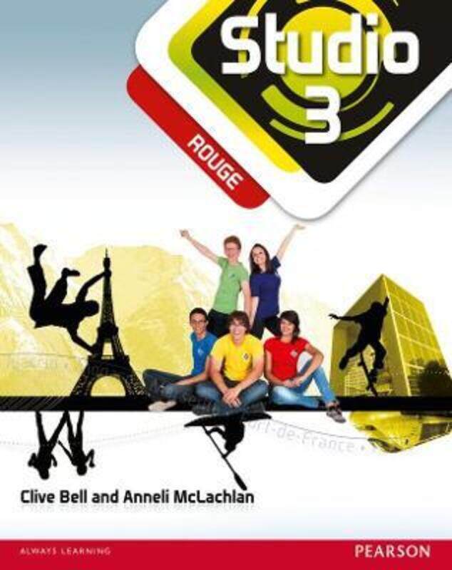 Studio 3 rouge Pupil Book (11-14 French).paperback,By :Bell, Clive - Mclachlan, Anneli
Studio 3 rouge Pupil Book (11-14 French).paperback,By :Bell, Clive - Mclachlan, Anneli