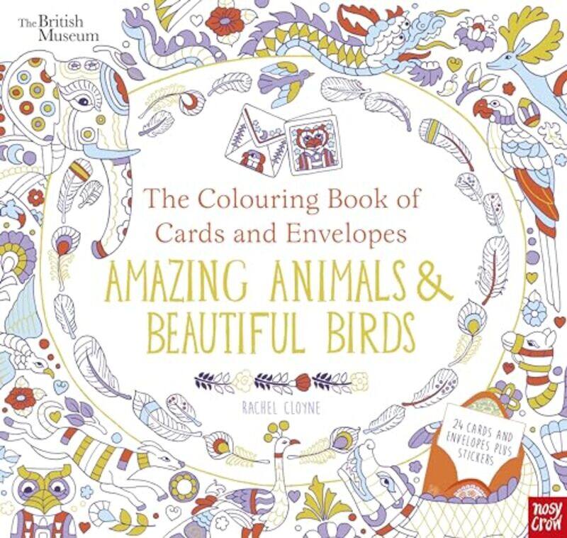 British Museum The Colouring Book of Cards and Envelopes Amazing Animals and Beautiful Birds by Rachel Cloyne-Paperback
British Museum The Colouring Book of Cards and Envelopes Amazing Animals and Beautiful Birds by Rachel Cloyne-Paperback