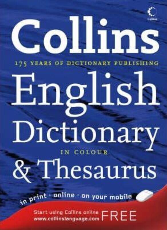 Collins Dictionary and Thesaurus: Two Books in One (Doctionary/Thesaurus).Hardcover,By :Unknown
Collins Dictionary and Thesaurus: Two Books in One (Doctionary/Thesaurus).Hardcover,By :Unknown