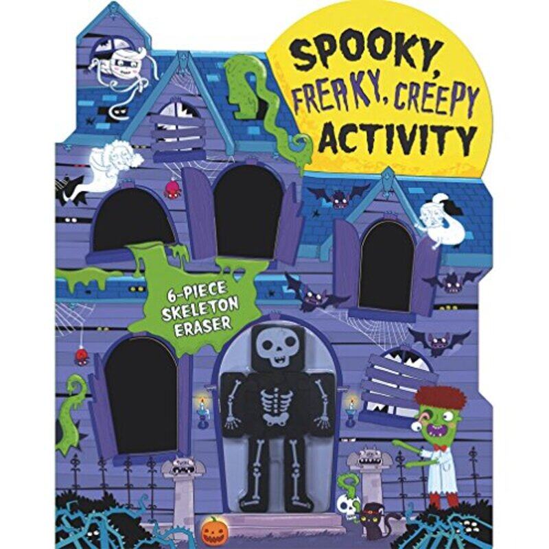Spooky, Freaky, Creepy Activity - Spooky Activity Book with 6-Piece Skelton Eraser!, Paperback Book, By: Parragon
Spooky, Freaky, Creepy Activity - Spooky Activity Book with 6-Piece Skelton Eraser!, Paperback Book, By: Parragon