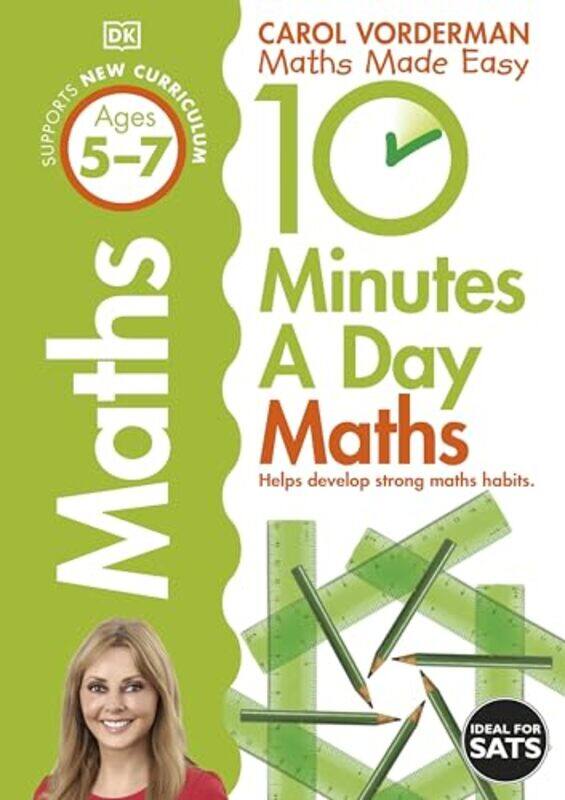 10 Minutes A Day Maths Ages 57 Key Stage 1 by Carol Vorderman-Paperback
10 Minutes A Day Maths Ages 57 Key Stage 1 by Carol Vorderman-Paperback