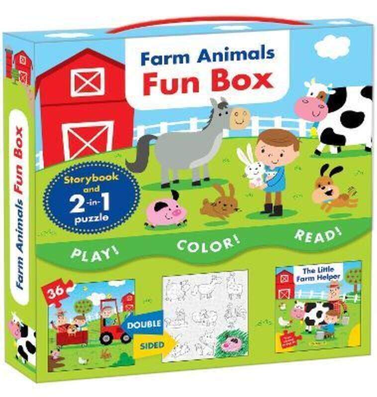 Farm Animals Fun Box: Includes a Storybook and a 2-in-1 puzzle.paperback,By :Patenaude, Danielle - Miller, Jonathan
Farm Animals Fun Box: Includes a Storybook and a 2-in-1 puzzle.paperback,By :Patenaude, Danielle - Miller, Jonathan