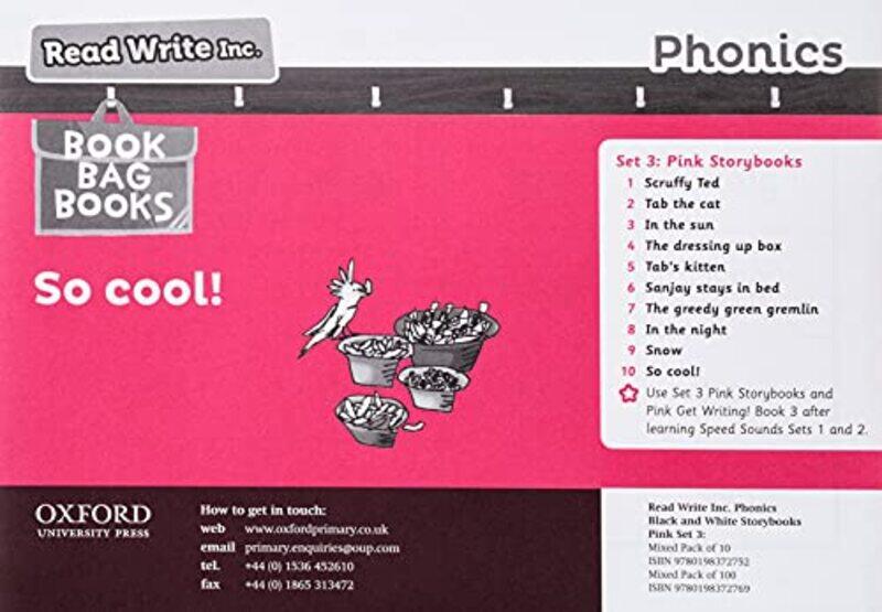 Read Write Inc Phonics Pink Set 3 Core Black & White Storybooks Mixed Pack of 10 by Mallika Chopra-Paperback
Read Write Inc Phonics Pink Set 3 Core Black & White Storybooks Mixed Pack of 10 by Mallika Chopra-Paperback