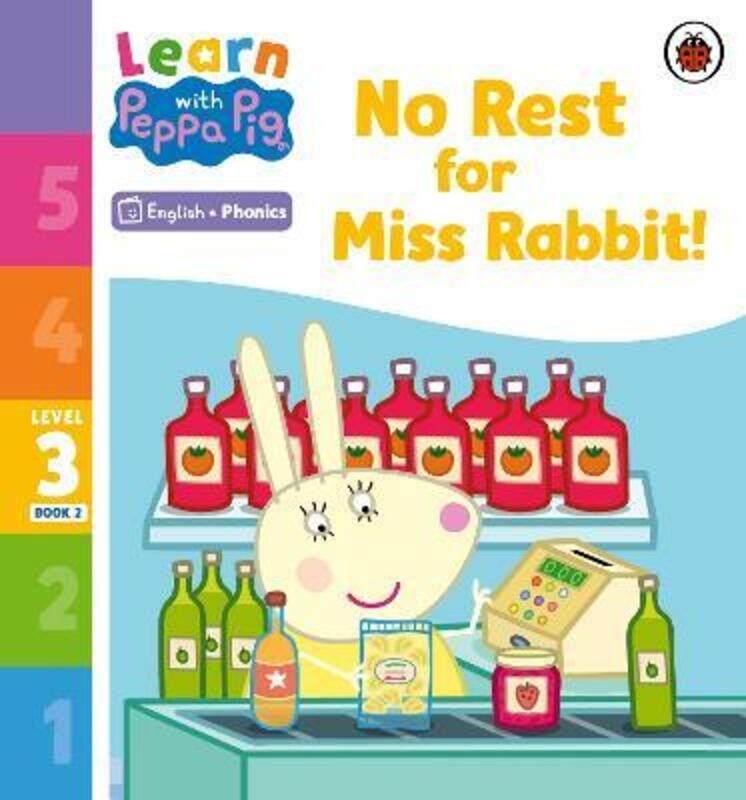 Learn with Peppa Phonics Level 3 Book 2 - No Rest for Miss Rabbit! (Phonics Reader)
Learn with Peppa Phonics Level 3 Book 2 - No Rest for Miss Rabbit! (Phonics Reader)