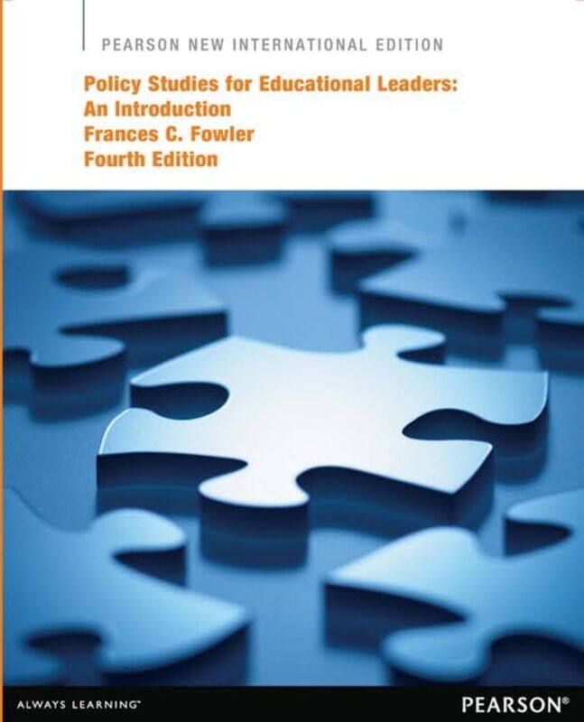 Policy Studies for Educational Leaders An Introduction by Daniel J Estes-Paperback
Policy Studies for Educational Leaders An Introduction by Daniel J Estes-Paperback