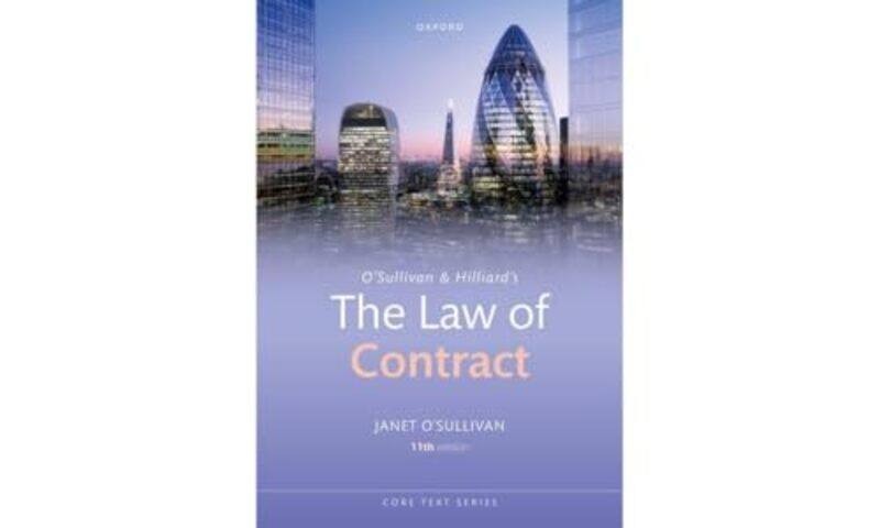O'Sullivan & Hilliard's The Law of Contract by Janet (, Fellow and Vice-Master of Selwyn College, University of Cambridge) O'Sullivan -Paperback
O'Sullivan & Hilliard's The Law of Contract by Janet (, Fellow and Vice-Master of Selwyn College, University of Cambridge) O'Sullivan -Paperback