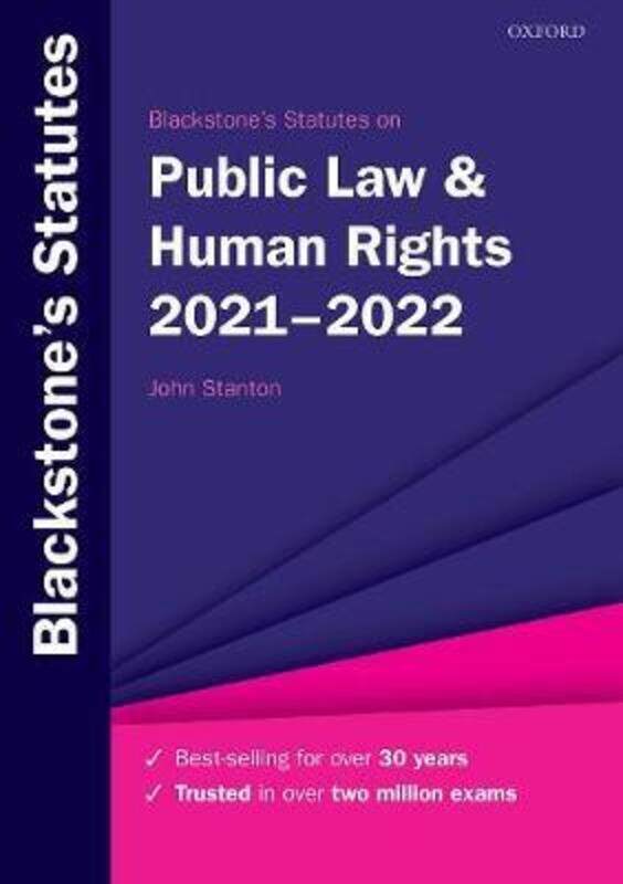 Blackstone's Statutes on Public Law & Human Rights 2021-2022.paperback,By :Stanton, John (Senior Lecturer in Law at The City Law School, City, Univers
Blackstone's Statutes on Public Law & Human Rights 2021-2022.paperback,By :Stanton, John (Senior Lecturer in Law at The City Law School, City, Univers
