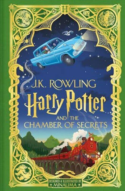 Harry Potter and the Chamber of Secrets MinaLima Edition by J K Rowling-Hardcover
Harry Potter and the Chamber of Secrets MinaLima Edition by J K Rowling-Hardcover
