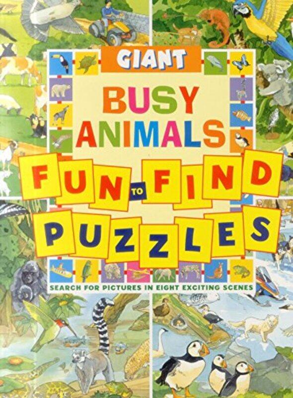 Giant Fun to find Puzzles Busy Animals by Henry WilsonJames Caulfield-Paperback
Giant Fun to find Puzzles Busy Animals by Henry WilsonJames Caulfield-Paperback