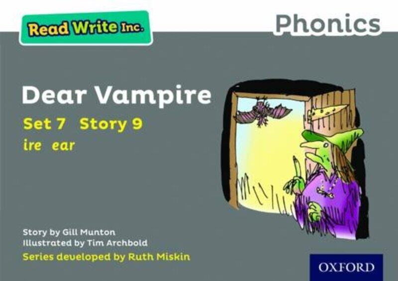 Read Write Inc Phonics Dear Vampire Grey Set 7 Storybook 9 by Paul Moorcraft-Paperback
Read Write Inc Phonics Dear Vampire Grey Set 7 Storybook 9 by Paul Moorcraft-Paperback