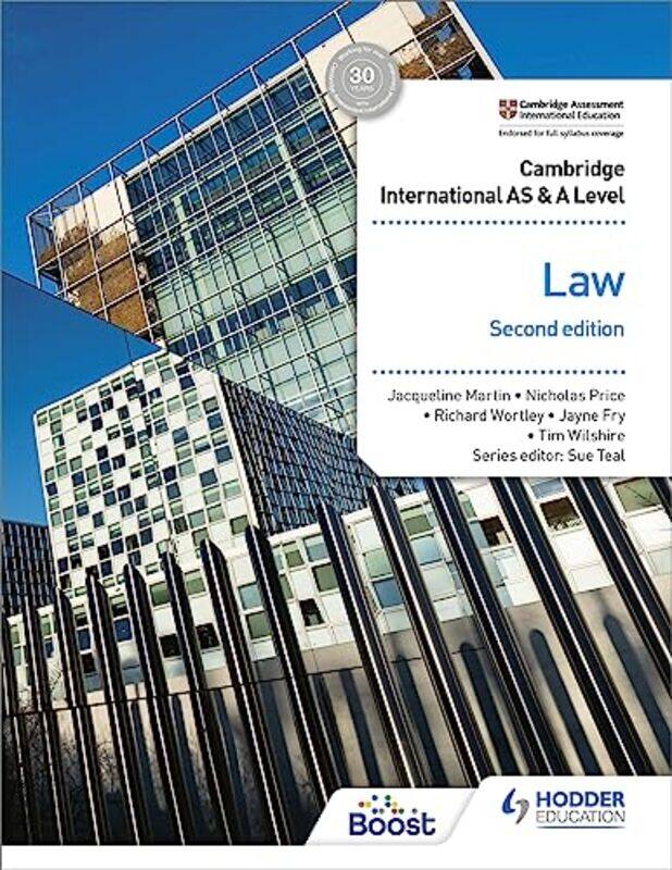 Cambridge International AS and A Level Law Second Edition by Dr Jayne FryTim WilshireRichard WortleyNicholas PriceJacqueline Martin-Paperback
Cambridge International AS and A Level Law Second Edition by Dr Jayne FryTim WilshireRichard WortleyNicholas PriceJacqueline Martin-Paperback